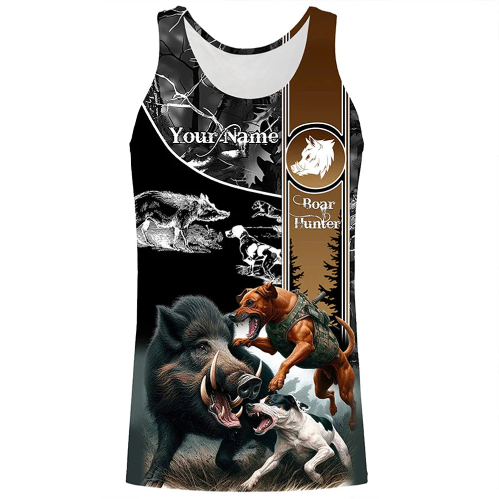 Wildman Hunting & Outdoor Photos - Op maat gemaakte Boar Hunter tanktop