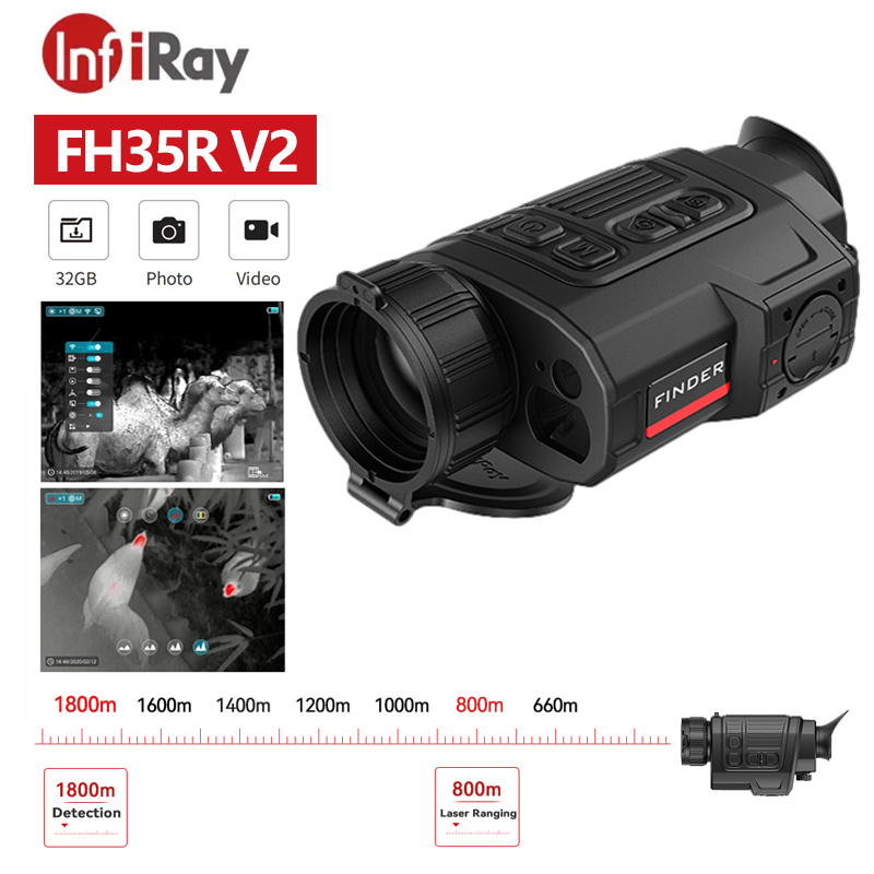 Outdoor Hunting Camera Wifi - InfiRay FH35R V2 Infrarood Thermische Monoculaire