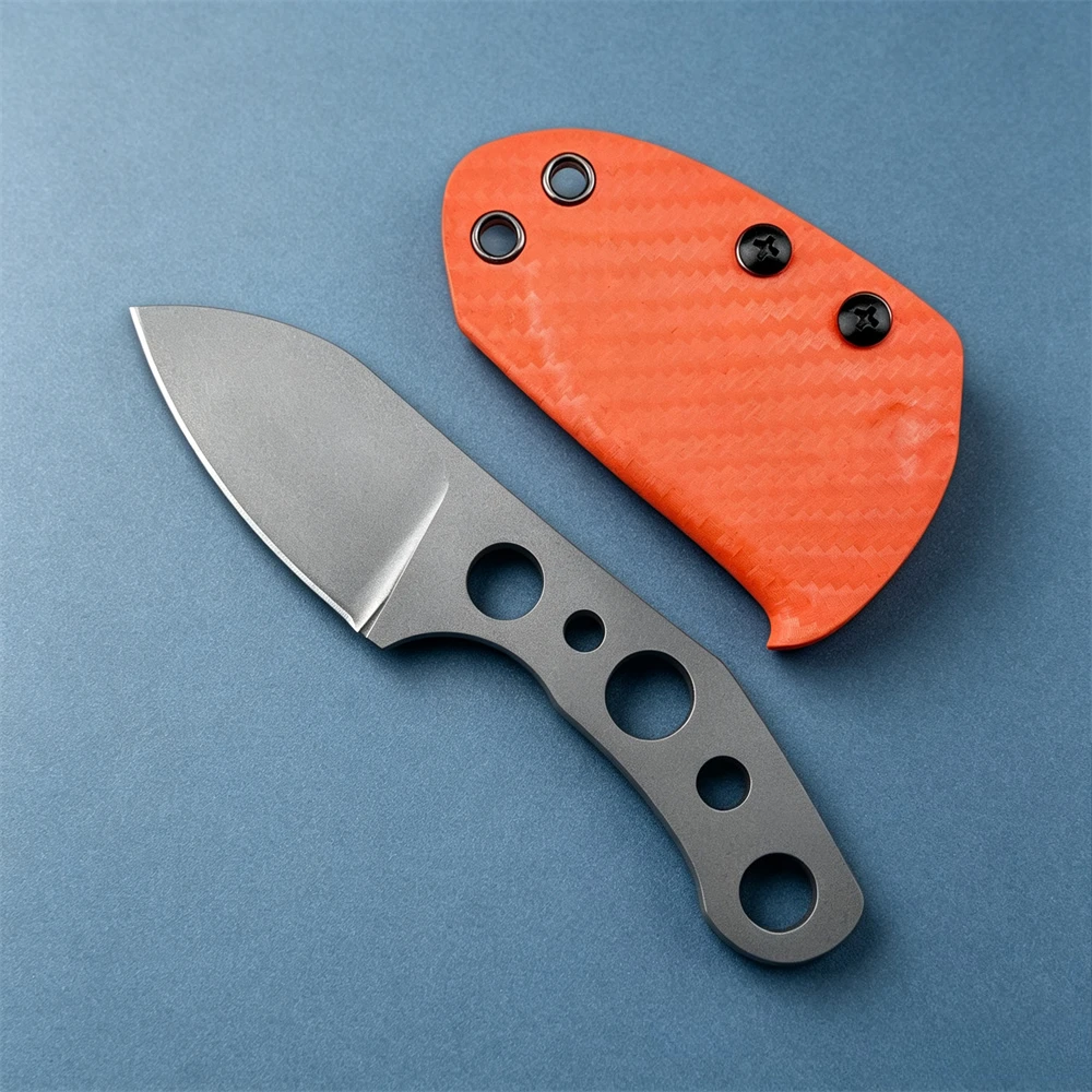 Knife Hunting Fixed Blade - Full-Tang roestvrijstalen EDC zakmes met oranje