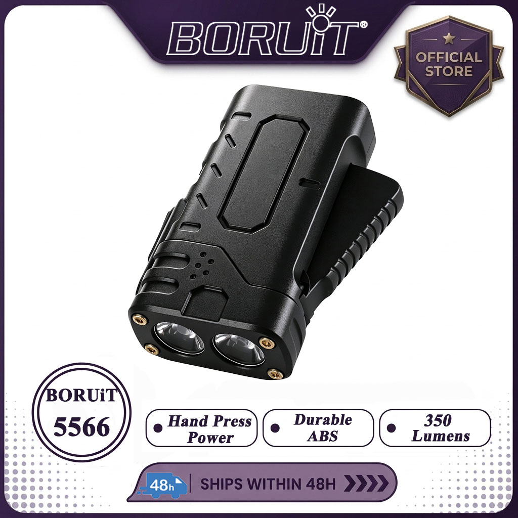 Hunting Fishing Outdoor - BORUIiT Handkruk EDC LED-zaklamp Type-C Oplaadbare