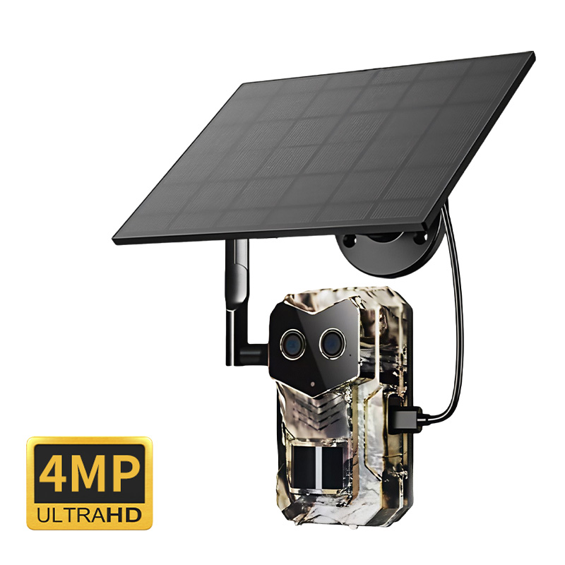 Hunting Outdoor Camera - 4MP 1440P Solar Power Camera met