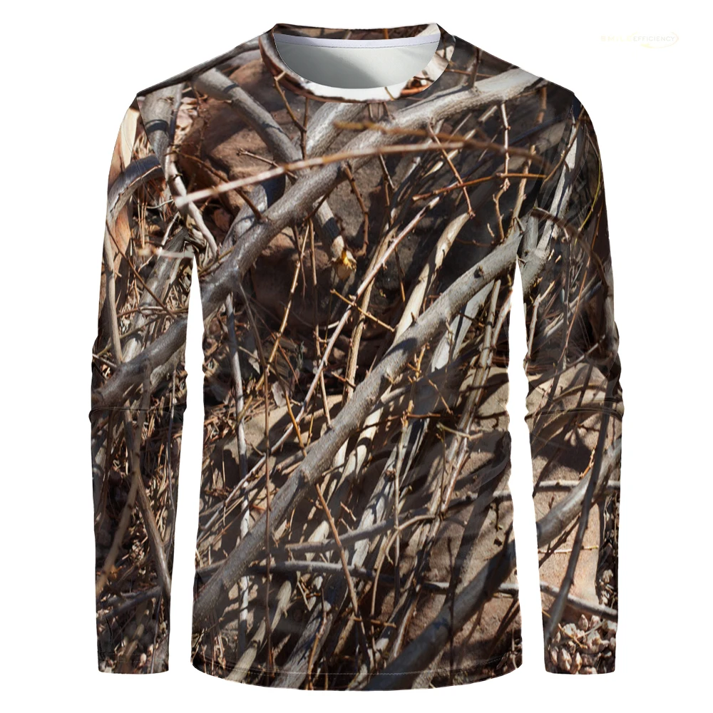 Hunting And Camping In Forest - Heren Camouflage Bosjacht T-shirt Outdoor Snel
