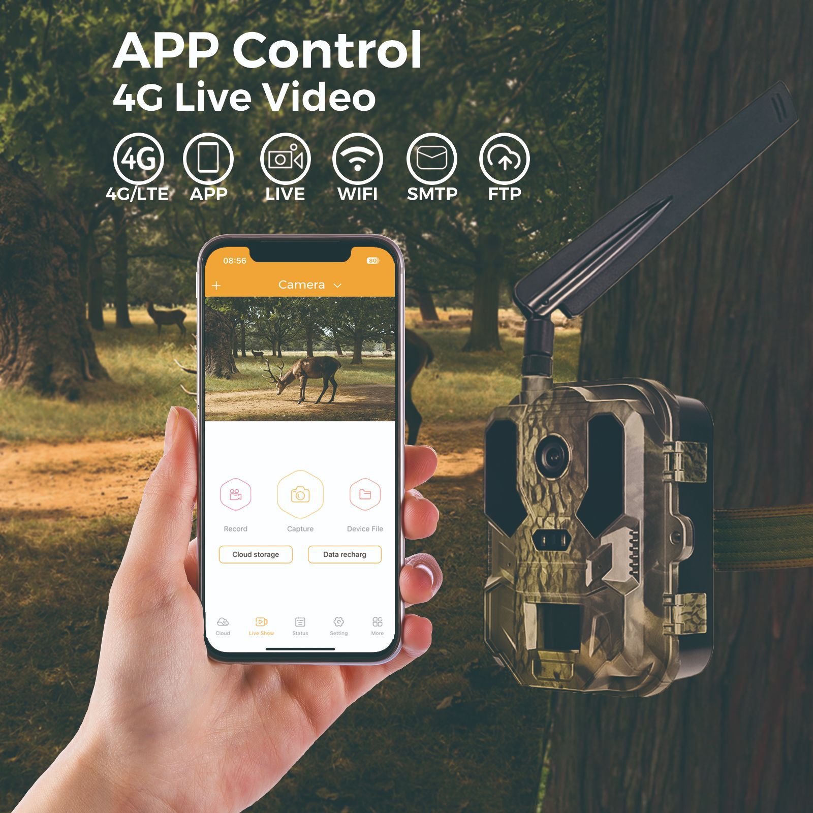 Hunting Outdoor Camera - 4G outdoor wildlife infrarood camera 2.4inch