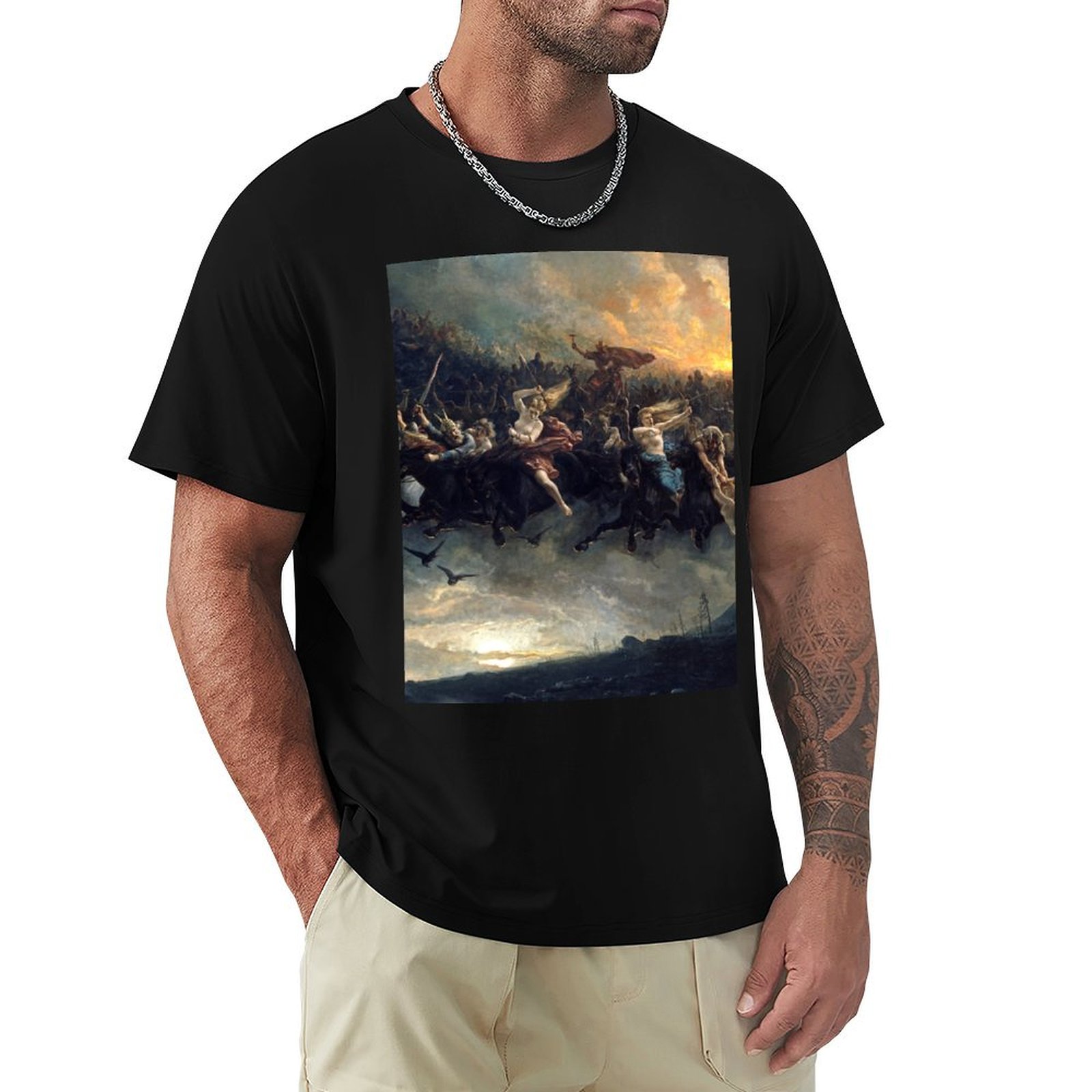Wildman Hunting & Outdoor Photos - De wilde jacht op Odin (1872),