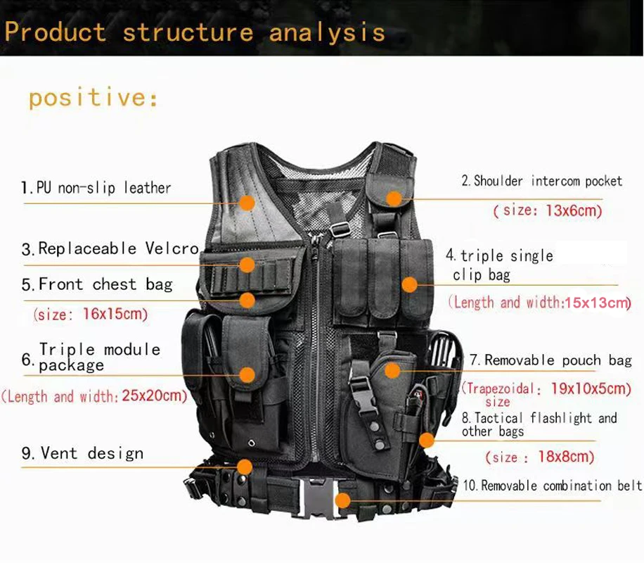 Verstelbare Molle Tactische Ve - Outdoor Hunting Coat recensie en prijs
