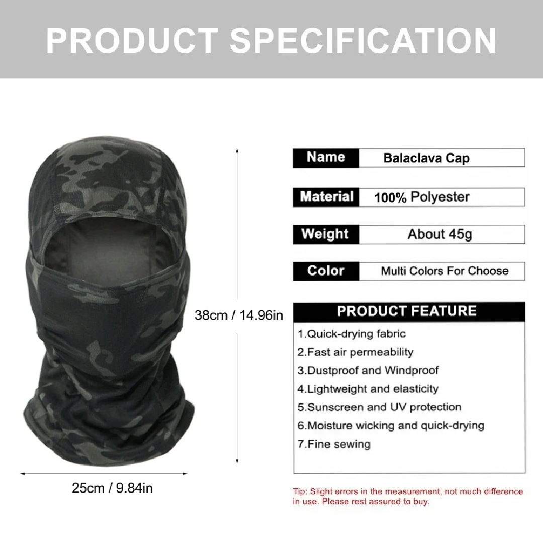 Camouflage Balaclava Muts Fiet - Hunting Outdoor Hats recensie en prijs