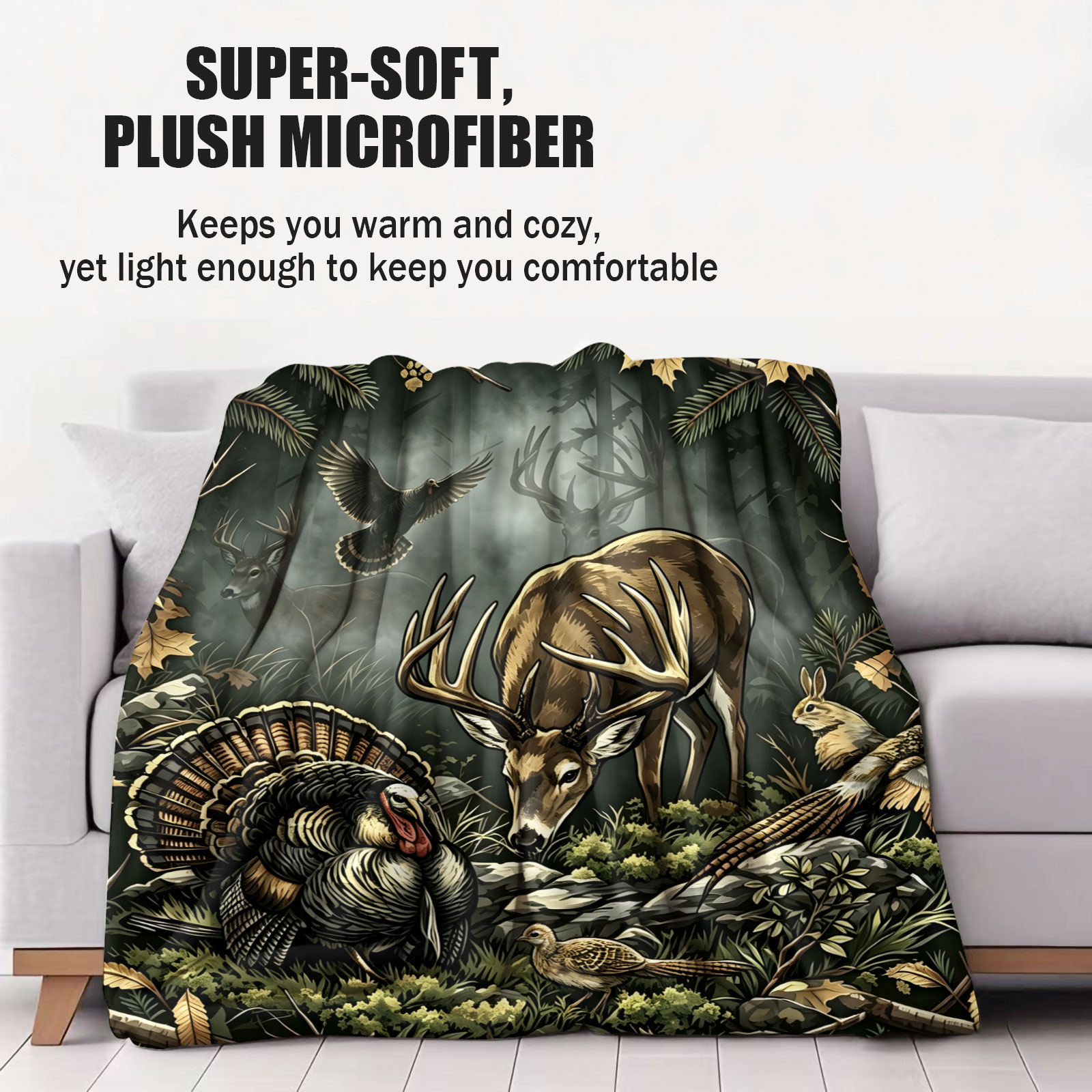 Vintage Woodland Animal Throw  - Wildman Hunting & Outdoor Photos recensie en prijs