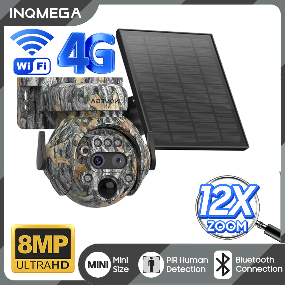INQMEGA 12X ZOOM 4K 8MP zonnec - Outdoor Hunting Camera Wifi recensie en prijs