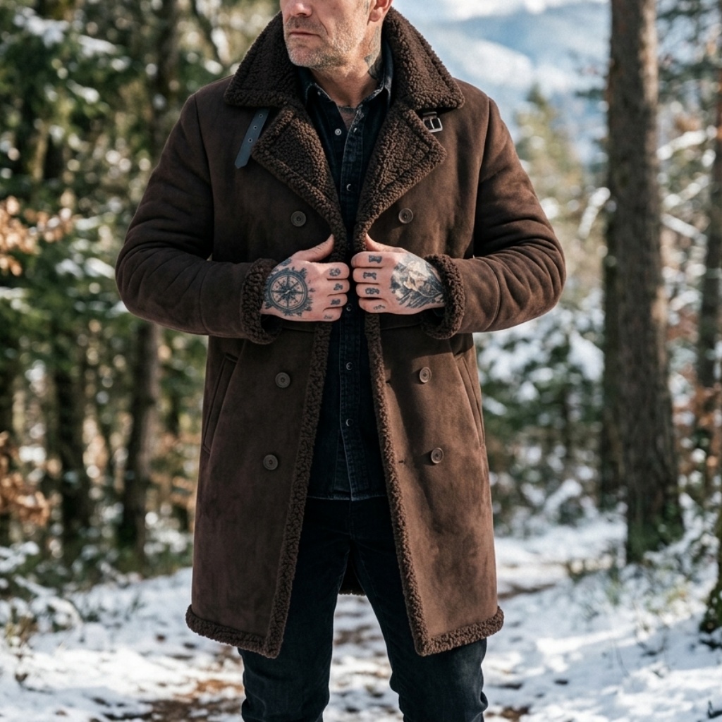 Herenjas van imitatiesuède met - Outdoor Hunting Coat recensie en prijs
