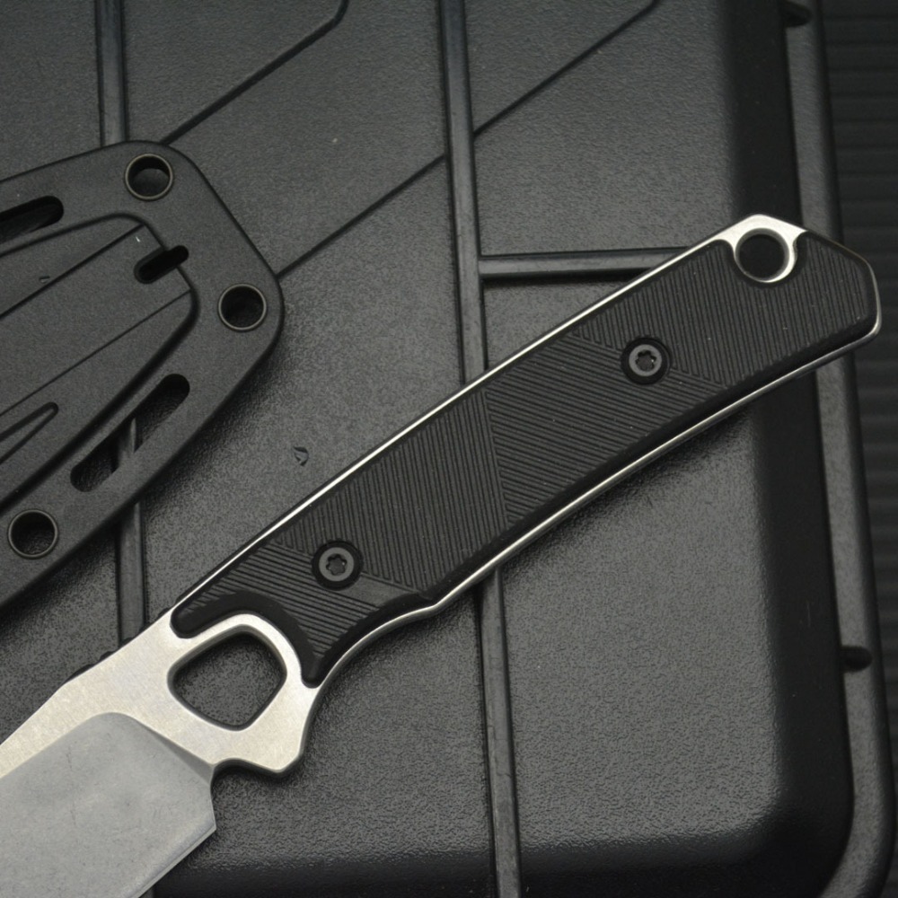 2048 EDC recht mes, zwart hand - Knife Hunting Fixed Blade recensie en prijs